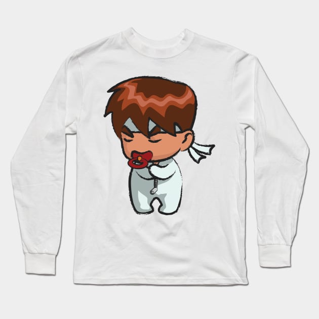 Street Fighter Babies: Ryu Long Sleeve T-Shirt by ohshirtdotnet